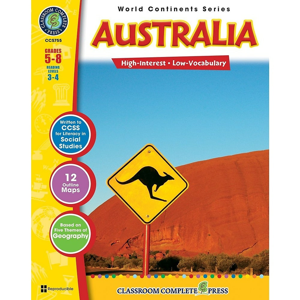 Image of eBook: Australia - (PDF version - 1-User Download) - ISBN 978-1-55319-313-5 - Grade 5 - 8