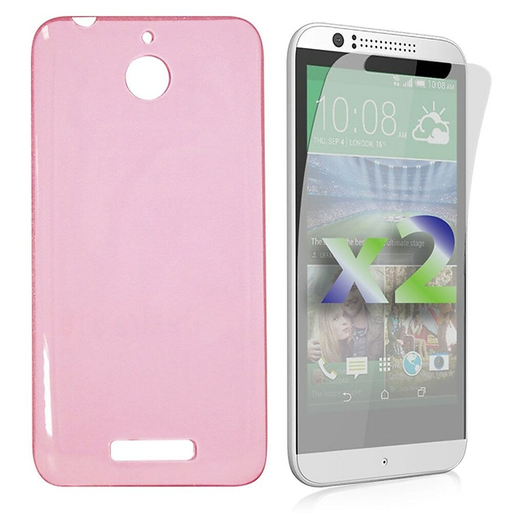 Image of Exian Transparent Case for HTC Desire 510 - Pink