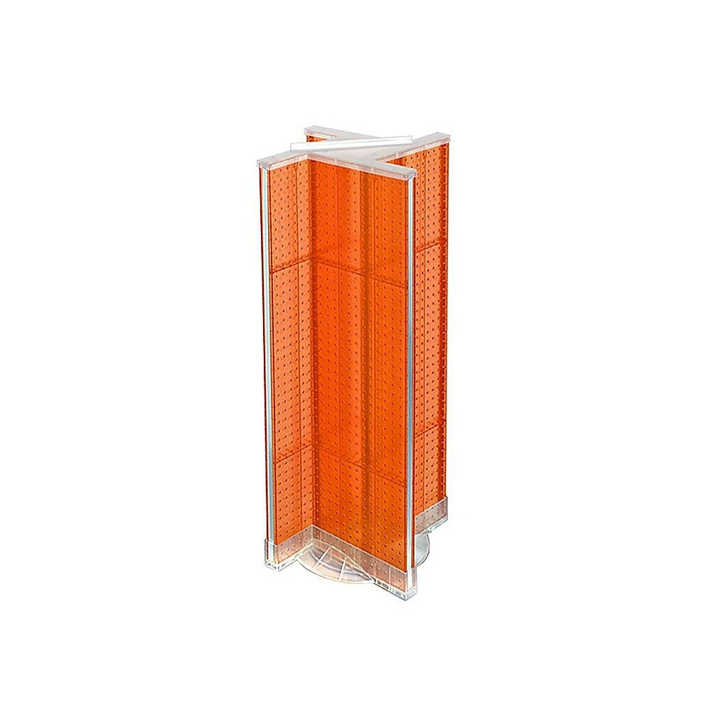 Image of Azar Displays Plastic Pegboard Pinwheel Unit, 13.5" x 44", Orange (700444-ORG)