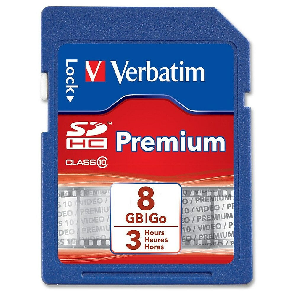 Image of Verbatim Premium 96318 8GB Secure Digital High Capacity, Blue