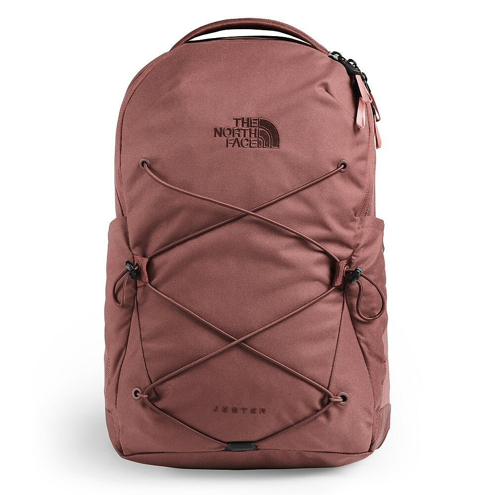 north face light pink backpack