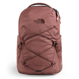 pink and purple north face backpack
