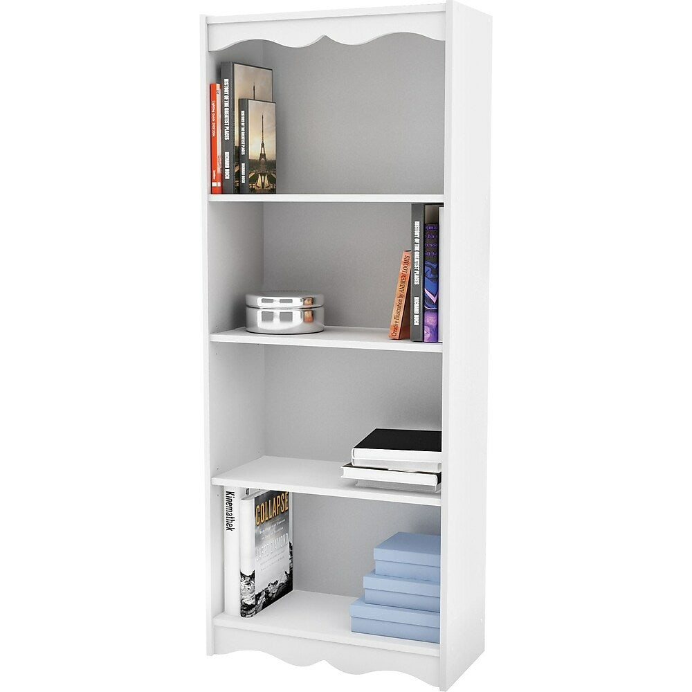 Image of Sonax Hawthorn Collection 60" Tall Bookcase, Frost White