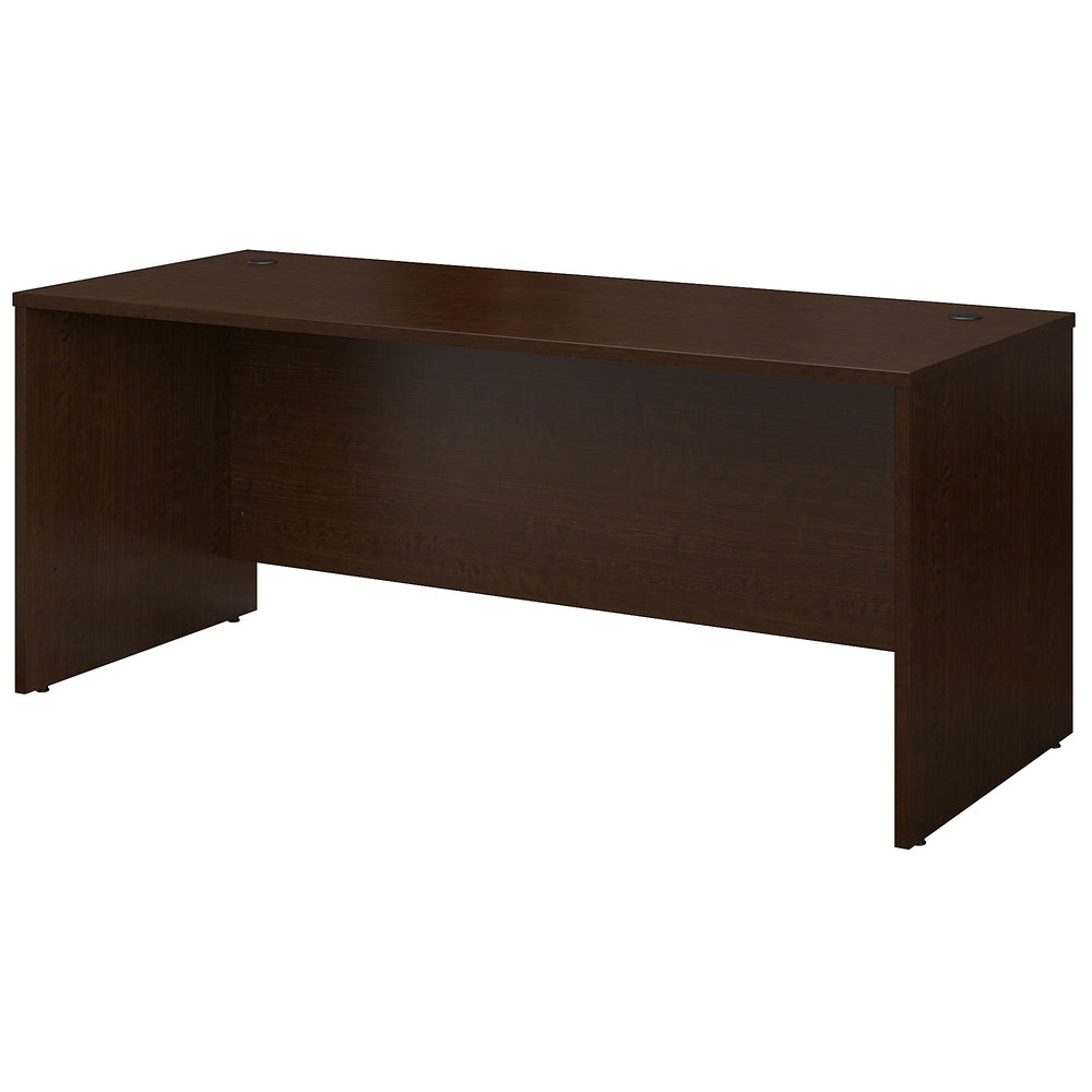 Image of Bush Business Furniture Westfield 72"W x 30"D Office Desk, Mocha Cherry (WC12936), Brown