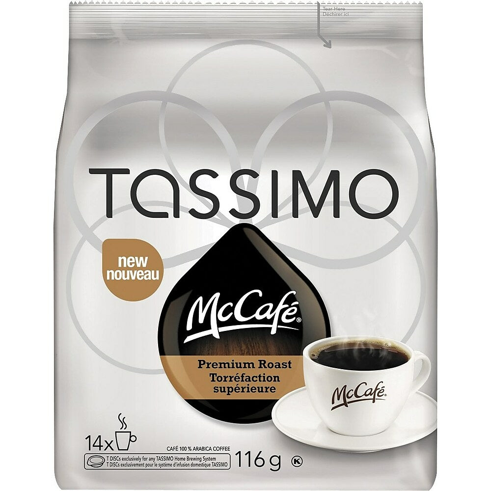 Image of Tassimo McCafe Premium Roast Coffee T-Discs - 14 Pack