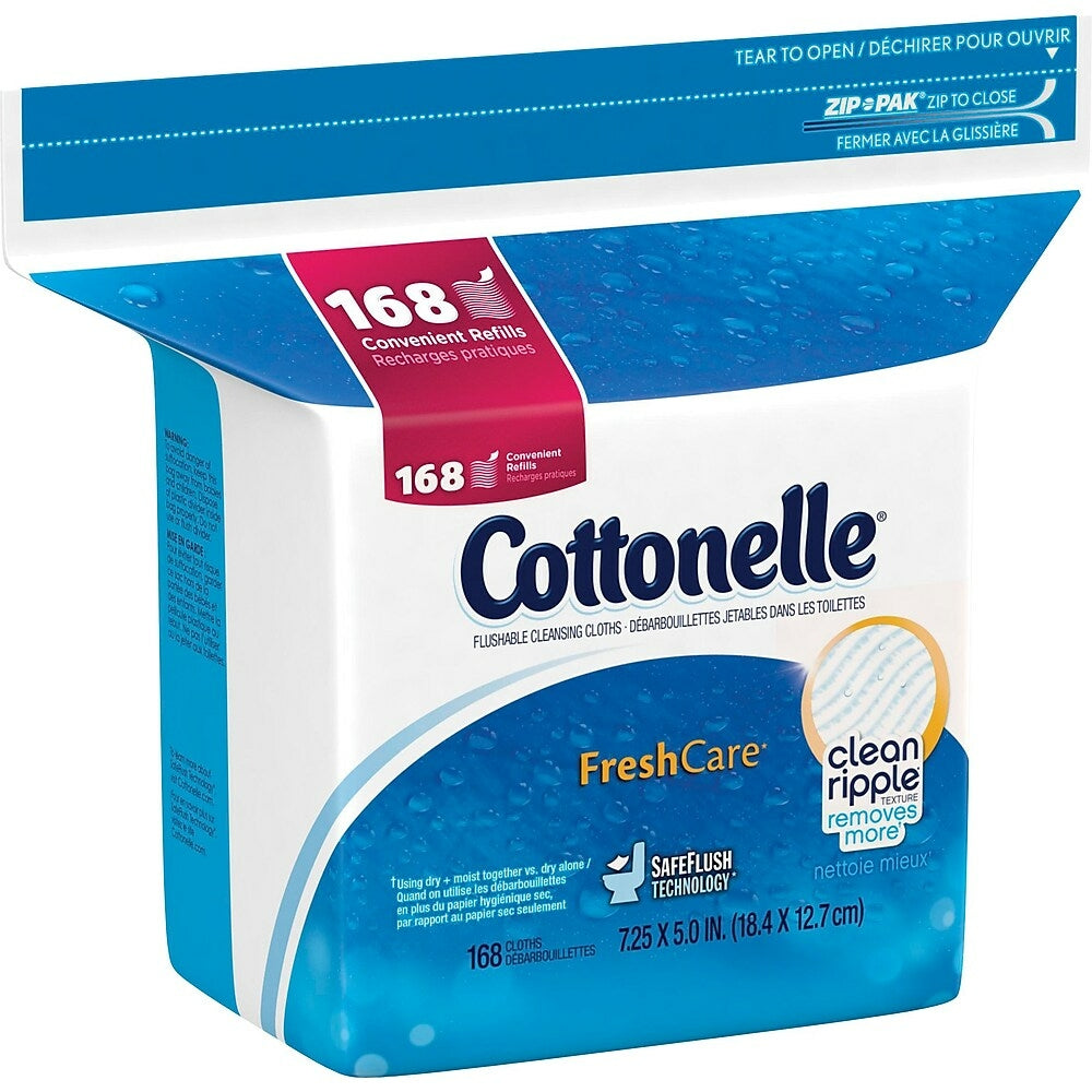 Image of Cottonelle Flushable Cleansing Cloths - 168 Pack