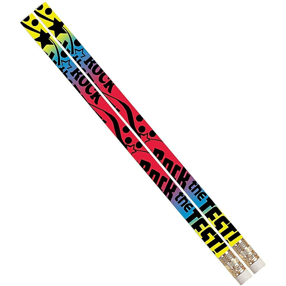 Image of Musgrave Pencil Company Rock The Test Pencil, Reward/Praise, 72 Pack (MUS2319D)