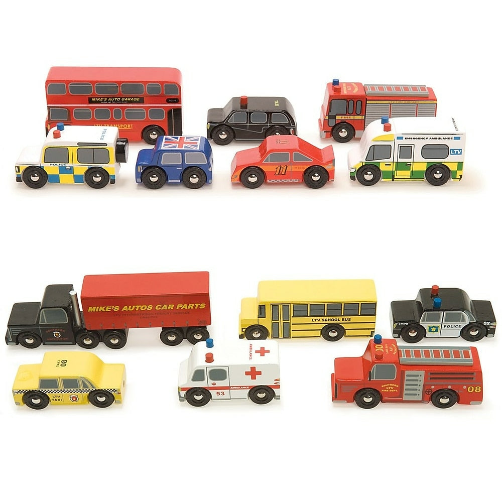 Le Toy Van Sets of Cars: American Set 