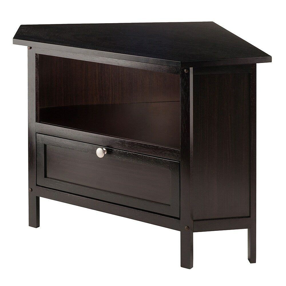 Image of Winsome Zena Corner TV Stand, Espresso, (92634)