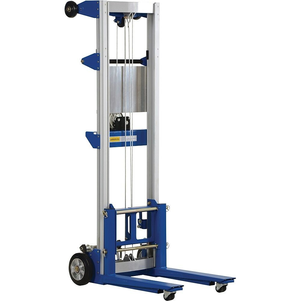 Image of Vestil Winch-Operated Fork Lift Stacker, Standard Design, 117" Raised Height (A-LIFT-R-HP)