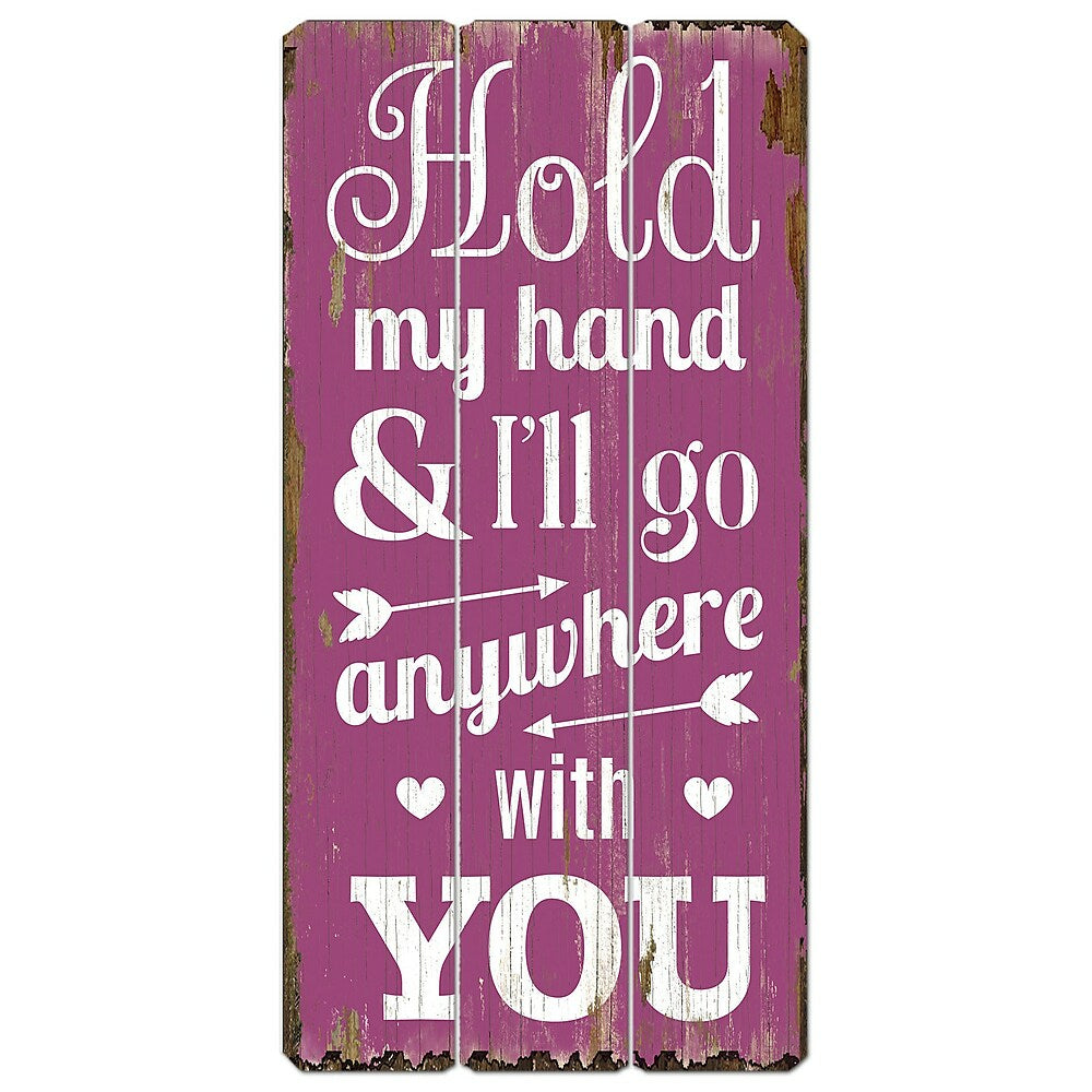 Image of Sign-A-Tology With you Vintage Wooden Sign - 24" x 12"