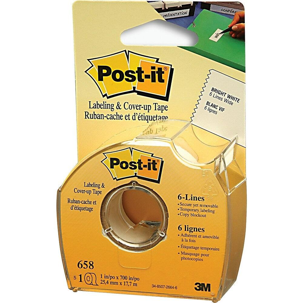 Image of Post-it Correction And Cover-Up Tape, 1", Six-Line