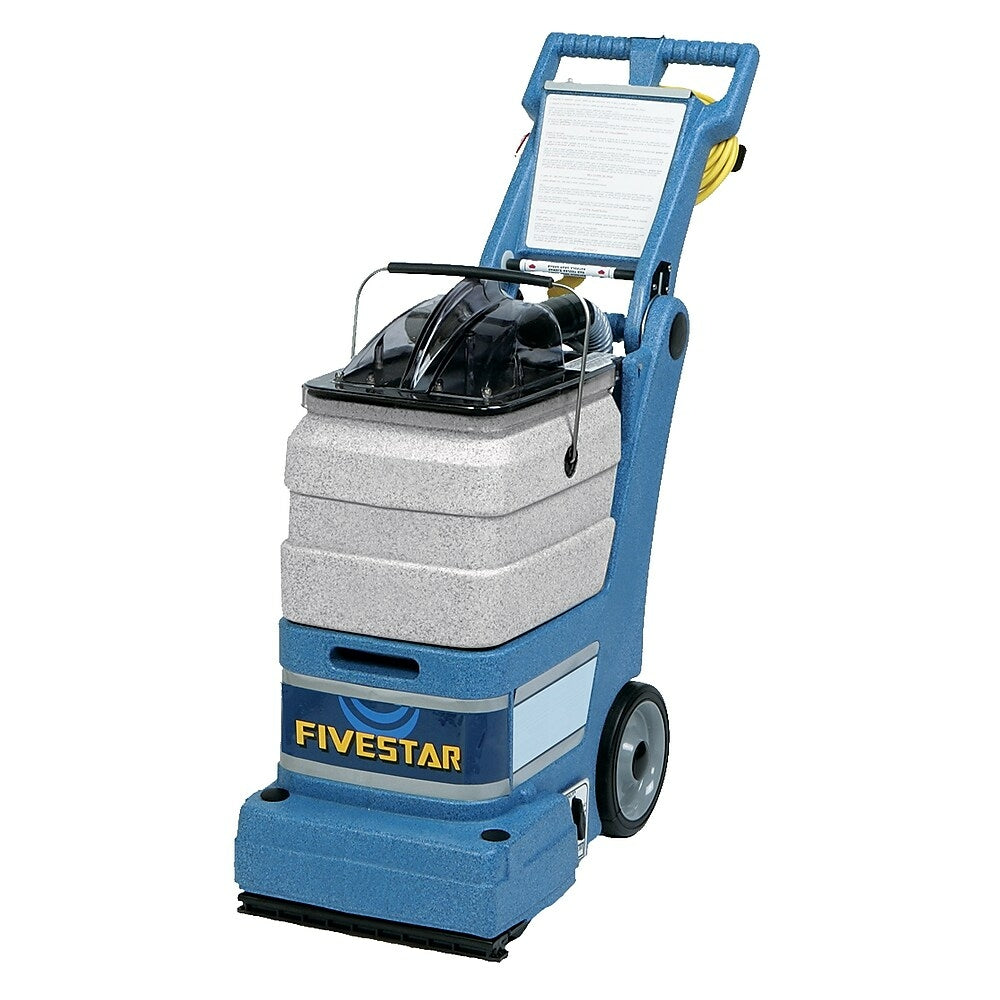 Image of EDIC Carpet Extractor - 411TRJ- Five Star, Adjustable Handle, Detachable Tank, Transparent Lid, Side Extensions