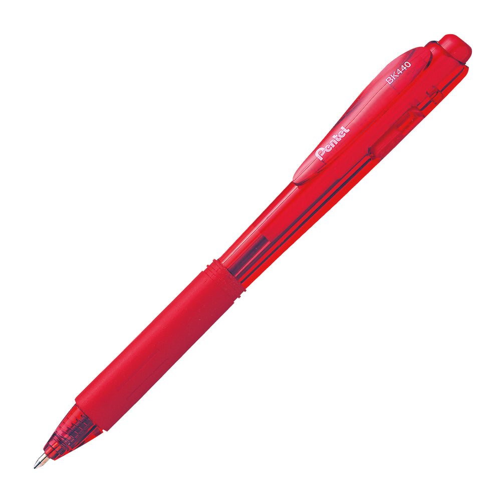 Image of Pentel Wow Retractable Ballpoint Pen - Medium Point - 1.0mm - Red - 12 Pack