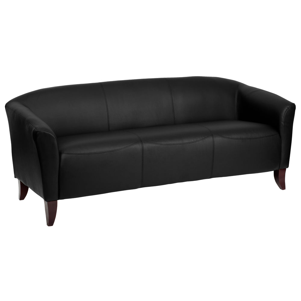 Image of Flash Furniture HERCULES Imperial Series Black Leather Sofa