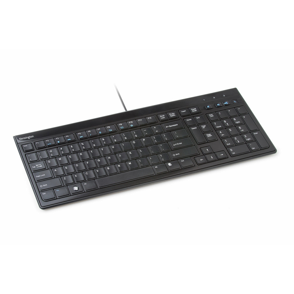 Image of Kensington Slim Type Wired Keyboard - Black