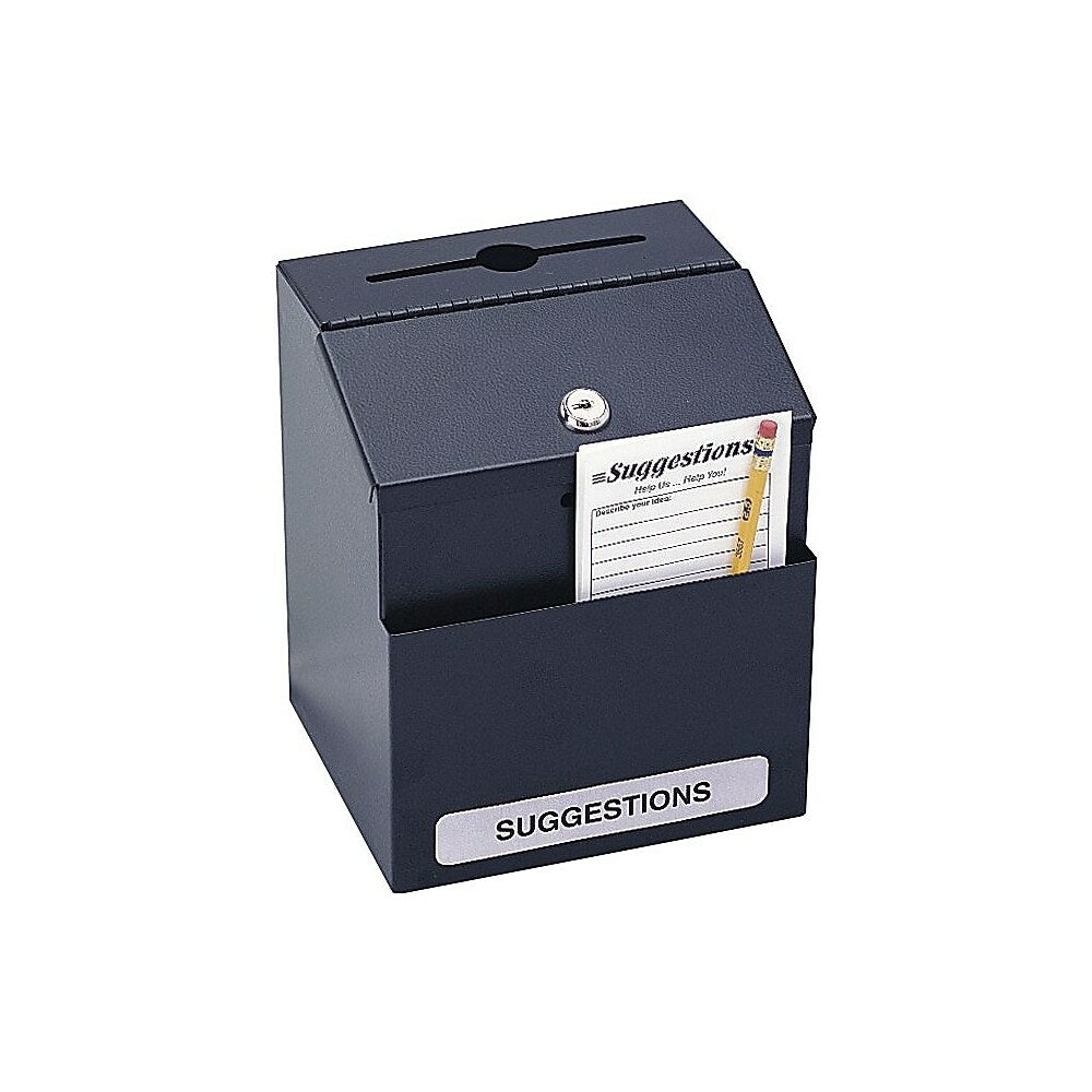 Image of Safco Black Steel Suggestion Box