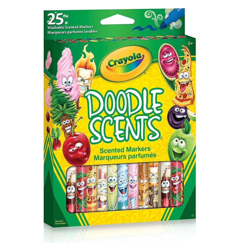 Image of Crayola Doodle Scents Markers, 25 Pack