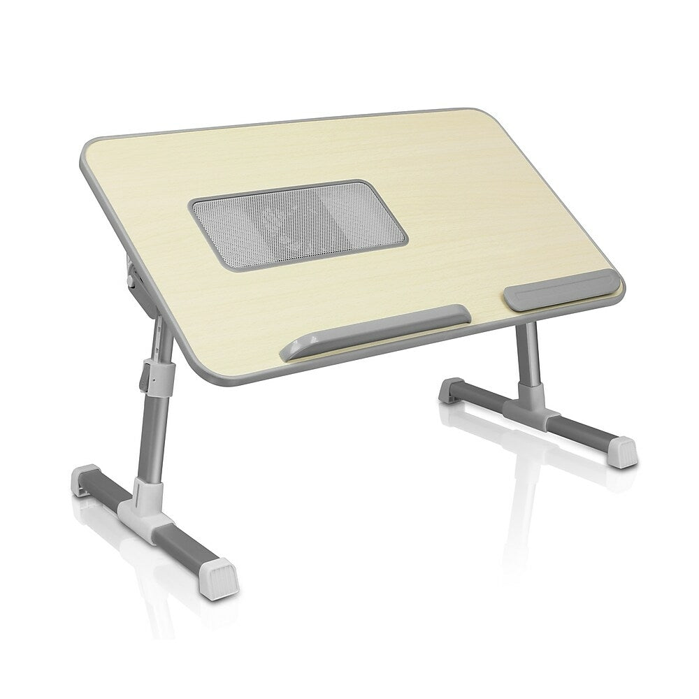 Image of Aluratek Adjustable Laptop Table with Cooling Fan (ACT01F), Grey
