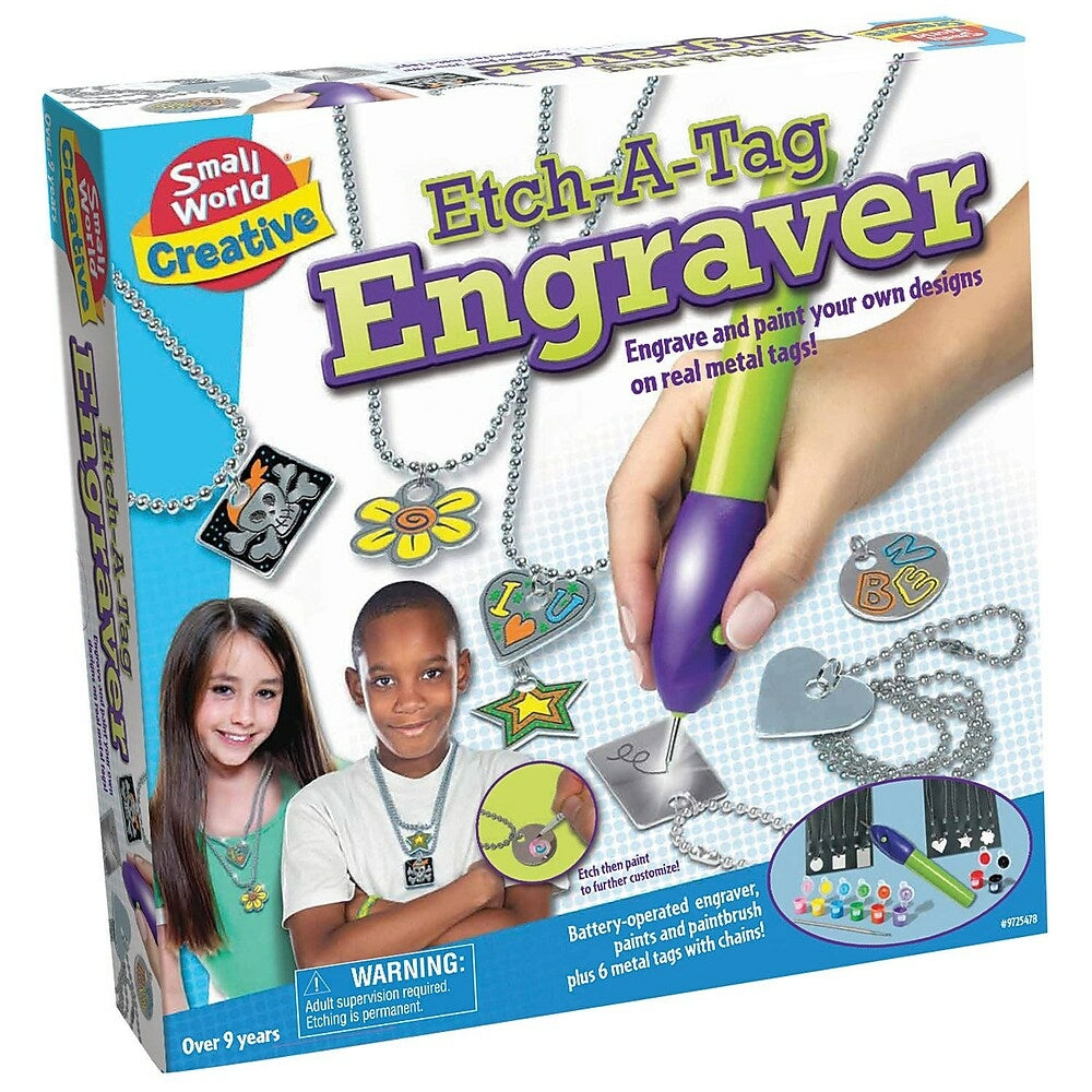 Image of Small World Toys Etch-A-Tag Engraver Creative Toys (SWT9725478)