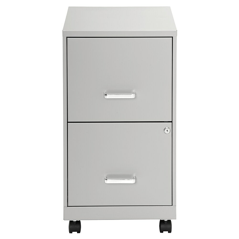 Office Designs 18 Deep Vertical File Cabinet With Casters 2 Drawer Staples Ca