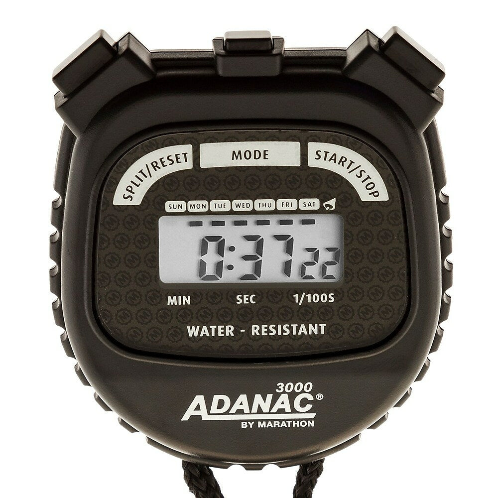 Image of Marathon Water Resistant Digital Stopwatch with Large Display and Buttons (ST083000)