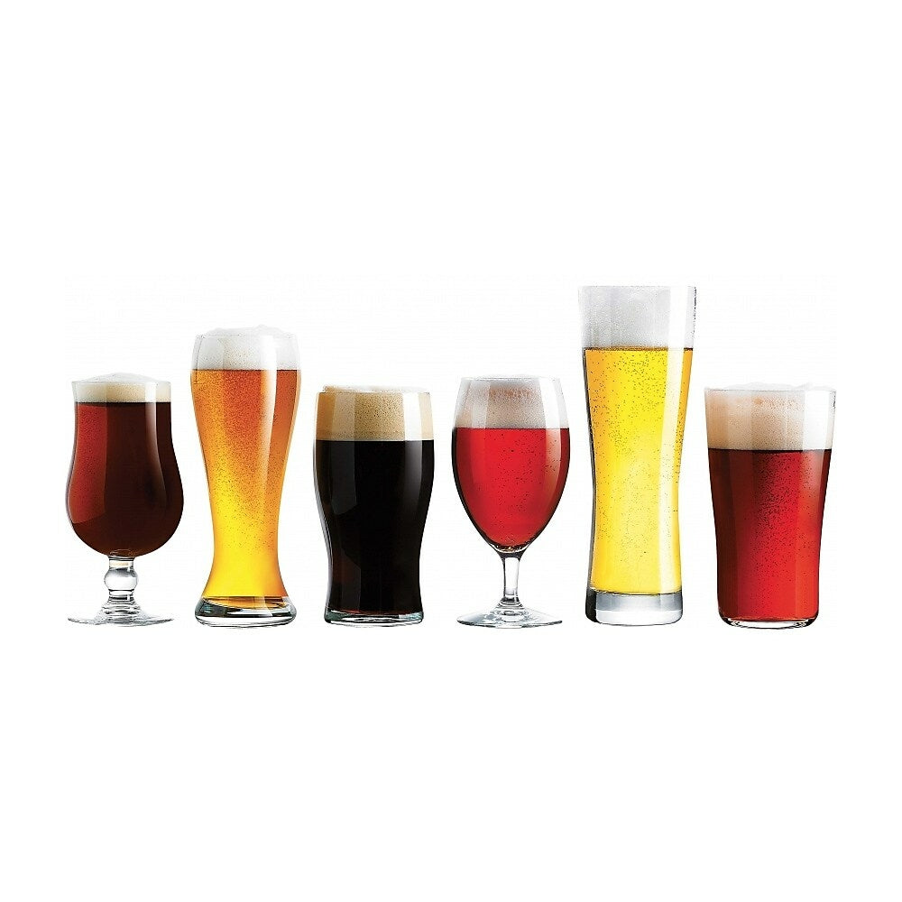Image of Trudeau Assorted Craft Brew Beer Glasses, 6 Pack