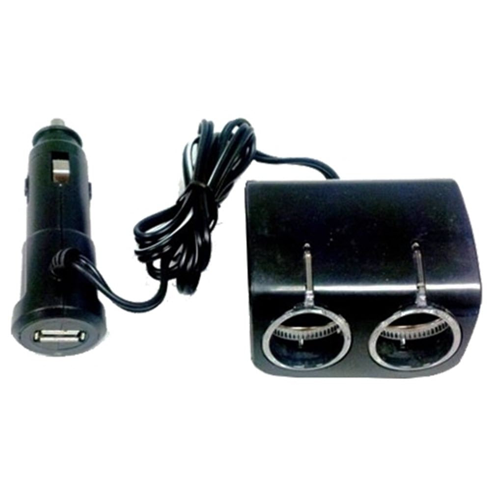 Image of Koolatron 12V Cigarette Lighter Socket with USB Connection, Black