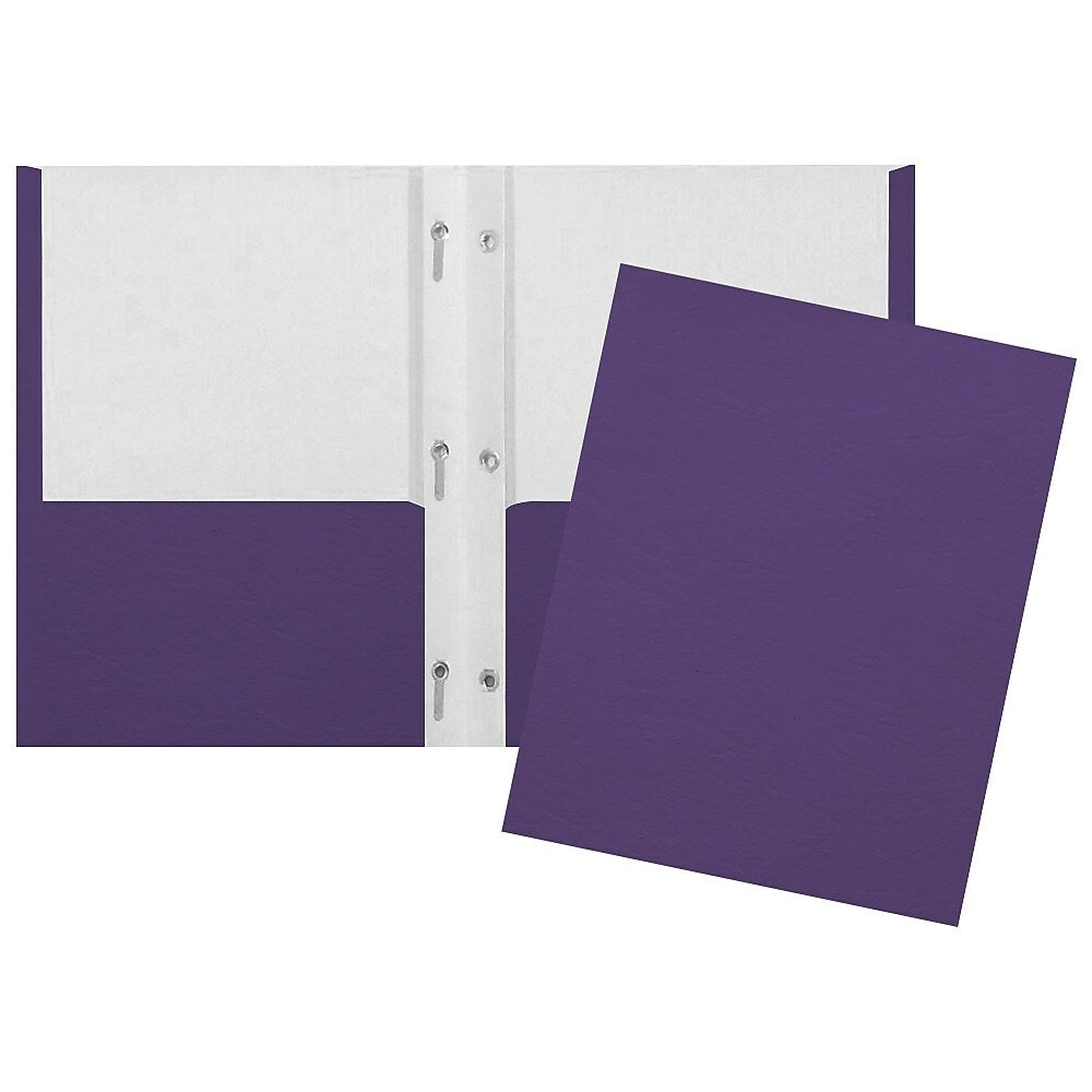 Image of Staples Twin Pocket & Prong Portfolio - Purple