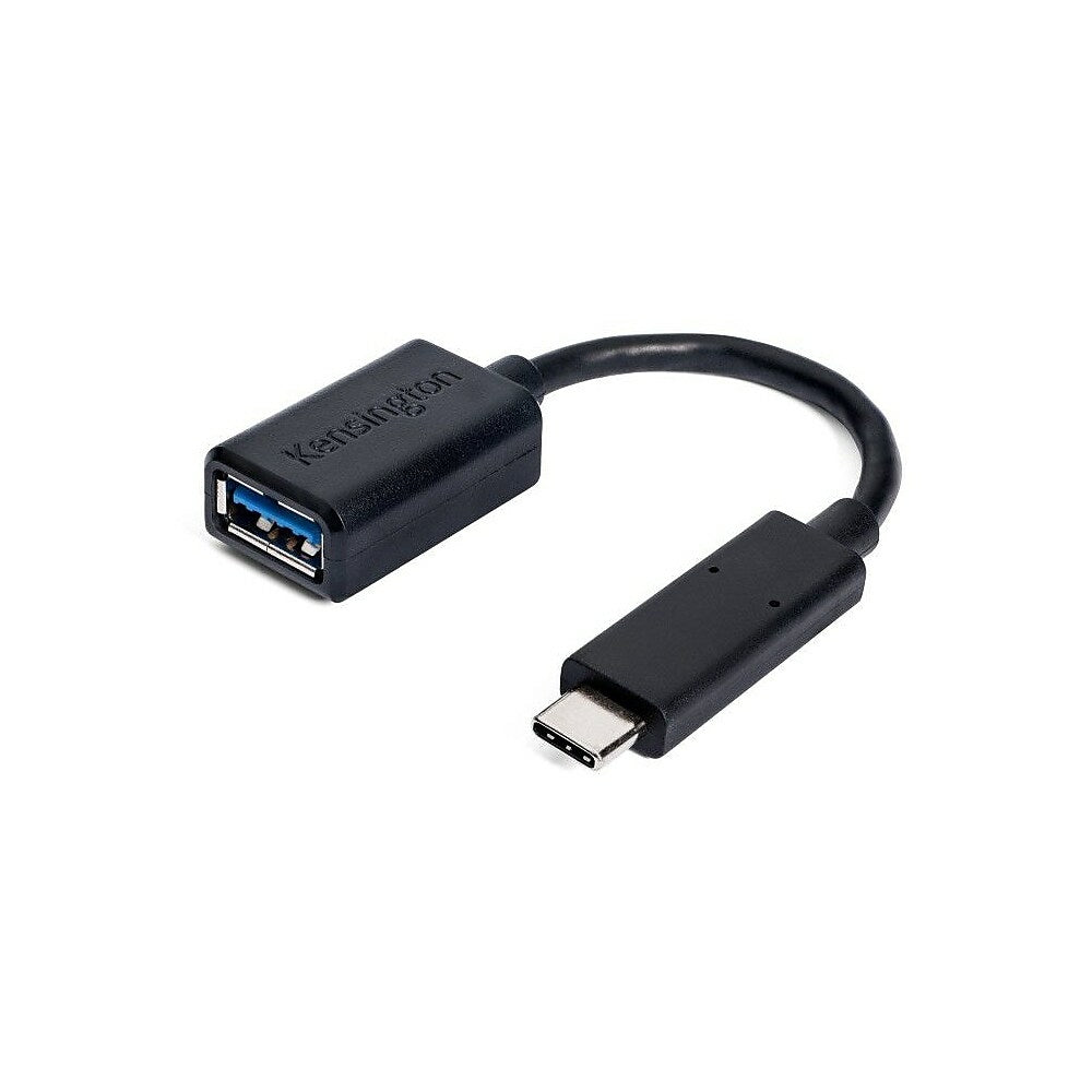 Image of Kensington UA1000 USB Type C to USB Type A Adapter, Black