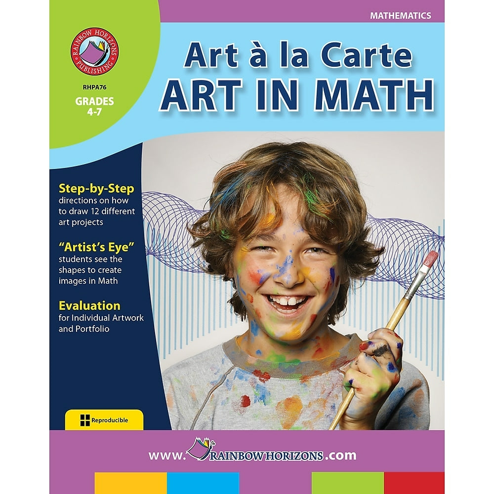 Image of eBook: Art A La Carte: Art In Math - (PDF version - 1-User Download) - ISBN 978-1-55319-023-3 - Grade 4 - 7