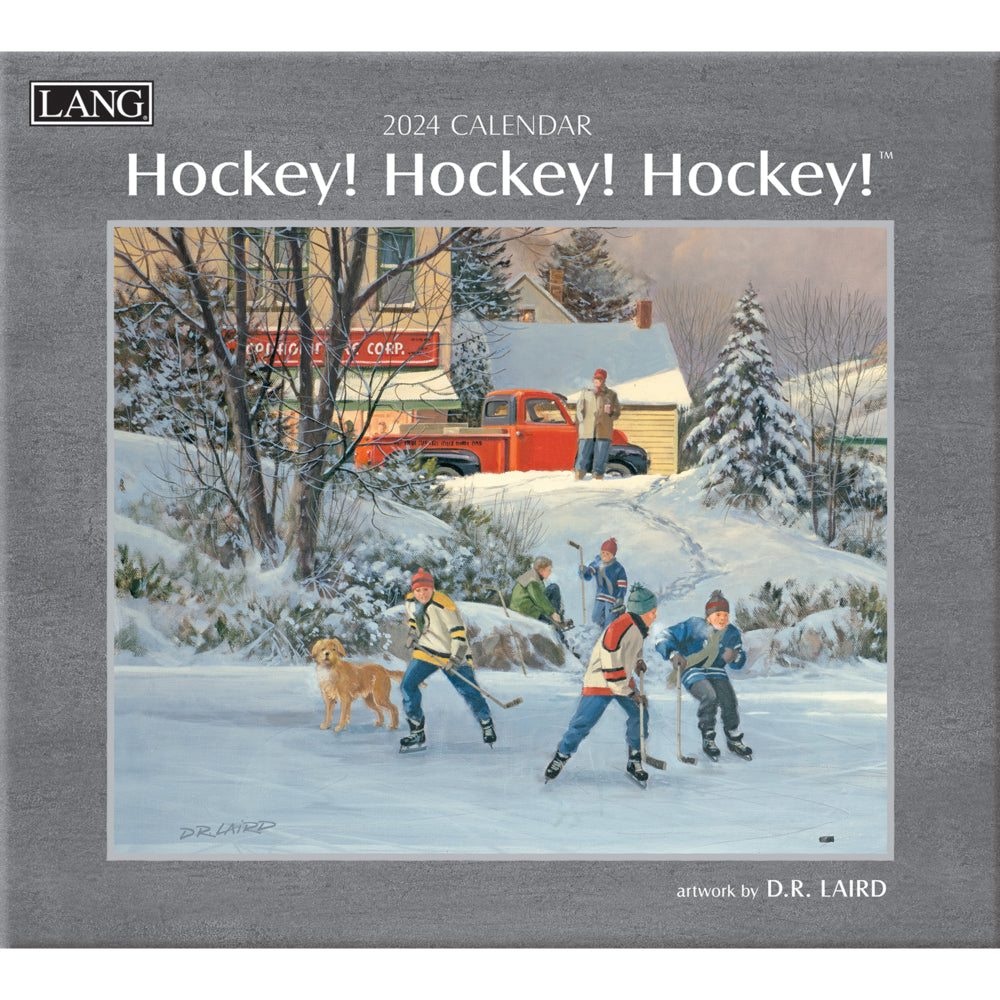 Image of Lang 2024 Deluxe Calendar - 12" x 14" - Hockey Hockey Hockey