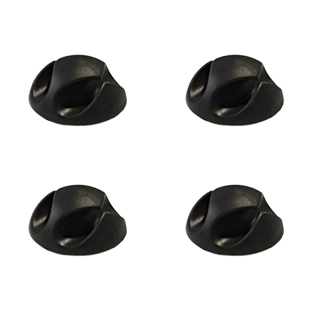 Image of AnthroDesk Dual Cable Clips, 4 Pack, Black