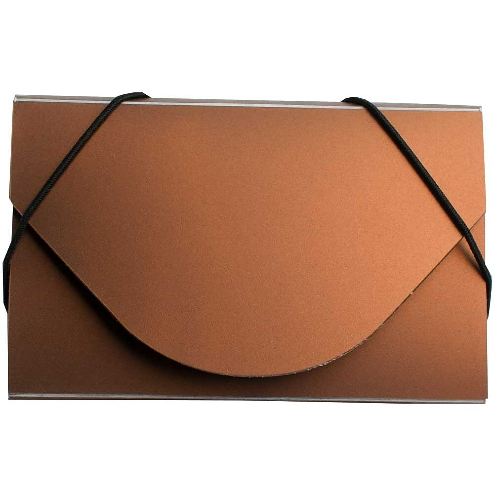Image of JAM Paper Plastic Business Card Case, Copper Metallic, 5 Pack (3656190g)
