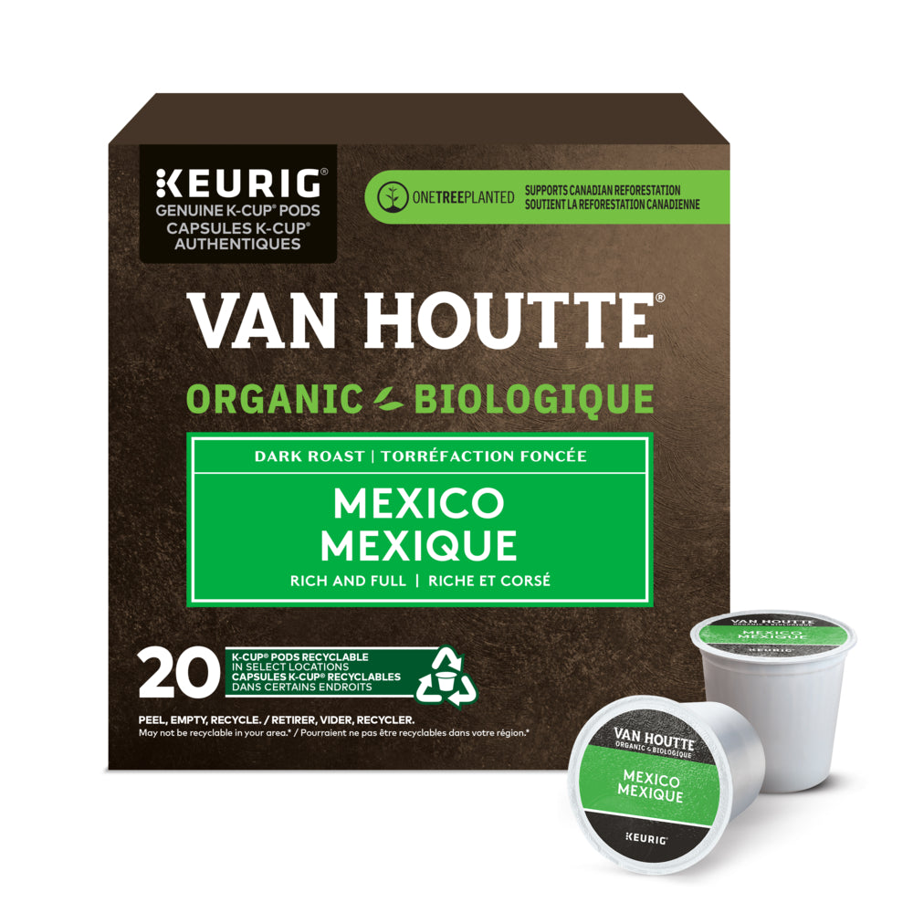 Image of Van Houtte Mexico - Dark Roast - K-Cup Coffee Pods - 20 Pack