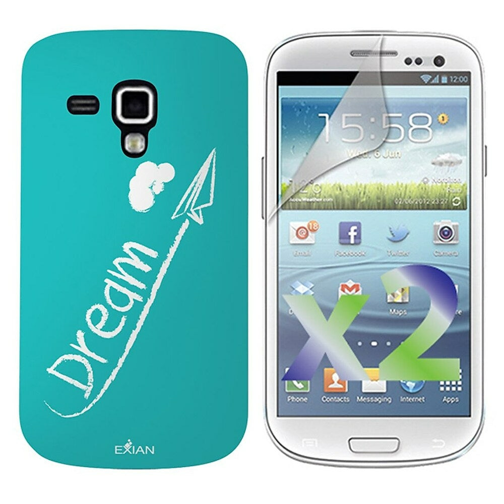 Image of Exian Case for Samsung Galaxy Ace 2X - Dream White/Teal