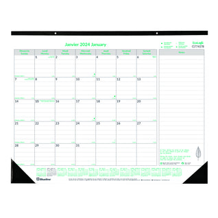Calendrier mural Calendrier de bureau 2022 Planificateur mensuel Calendrier  Pad 18 mois Grand calendrier de bureau