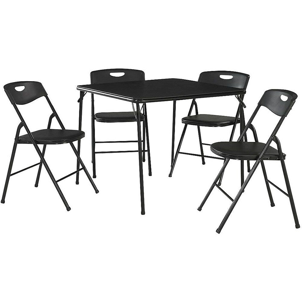 Image of Cosco Folding Table and Chair Set, Black (37557BLKE)