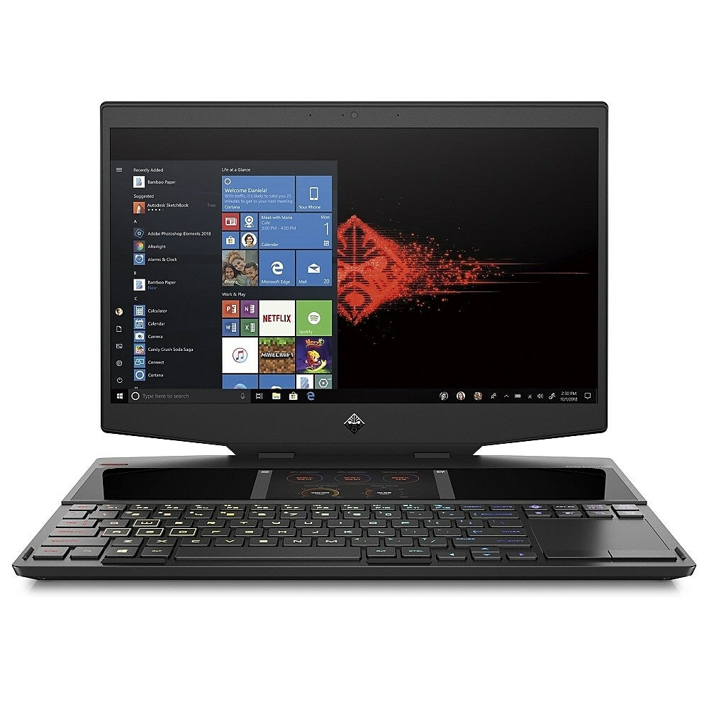 Image of HP OMEN 6UA82UA#ABA 15.6" Touch Screen Gaming, 2.6 GHz Intel Core i7-9750H, 512 GB SSD, 16 GB DDR4-2666 SDRAM, Intel UHD 630, Black