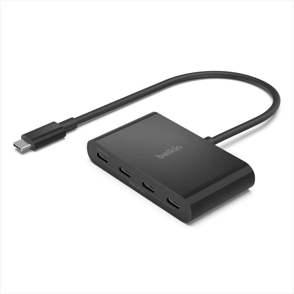 Image of Belkin USB-C to 4-Port USB-C Hub - Black