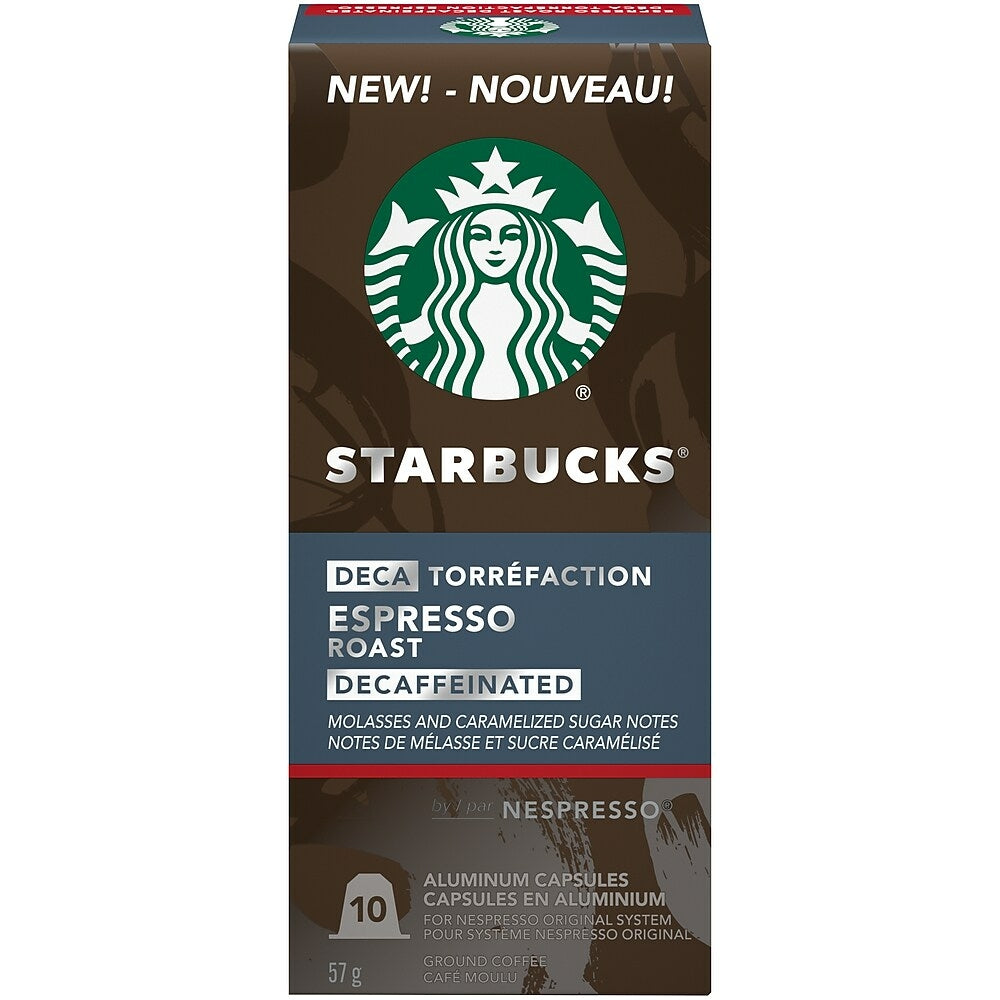 Image of Starbucks Nespresso Original System Espresso Decaf Capsules - 10 Pack