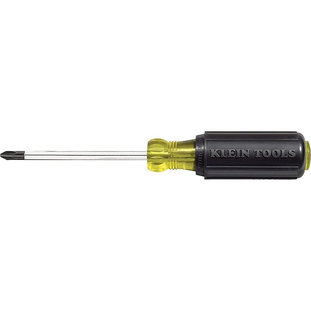 Image of Klein Tools Klein Cushion-Grip Screwdrivers-Round Shank, Special Profilated Phillips Tip - 4 Pack
