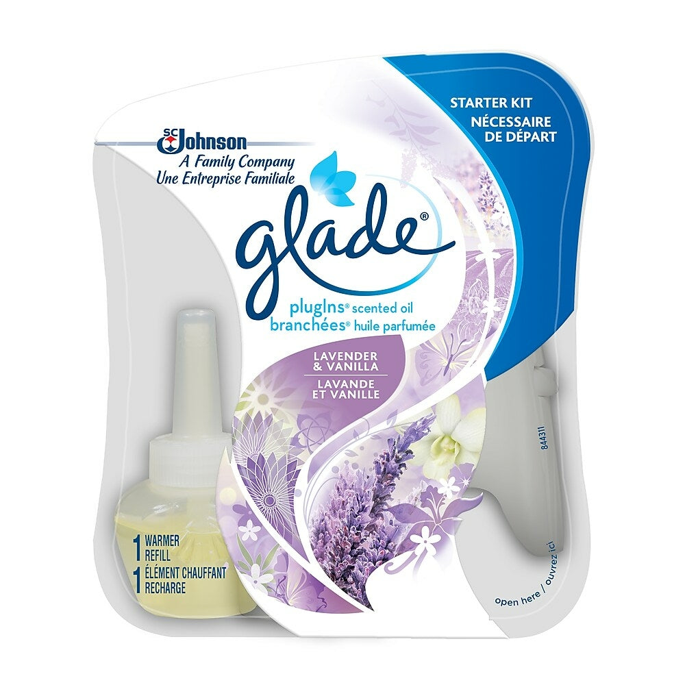 Image of Glade PlugIns Scented Oil - Starter Kit - Lavender & Vanilla, White