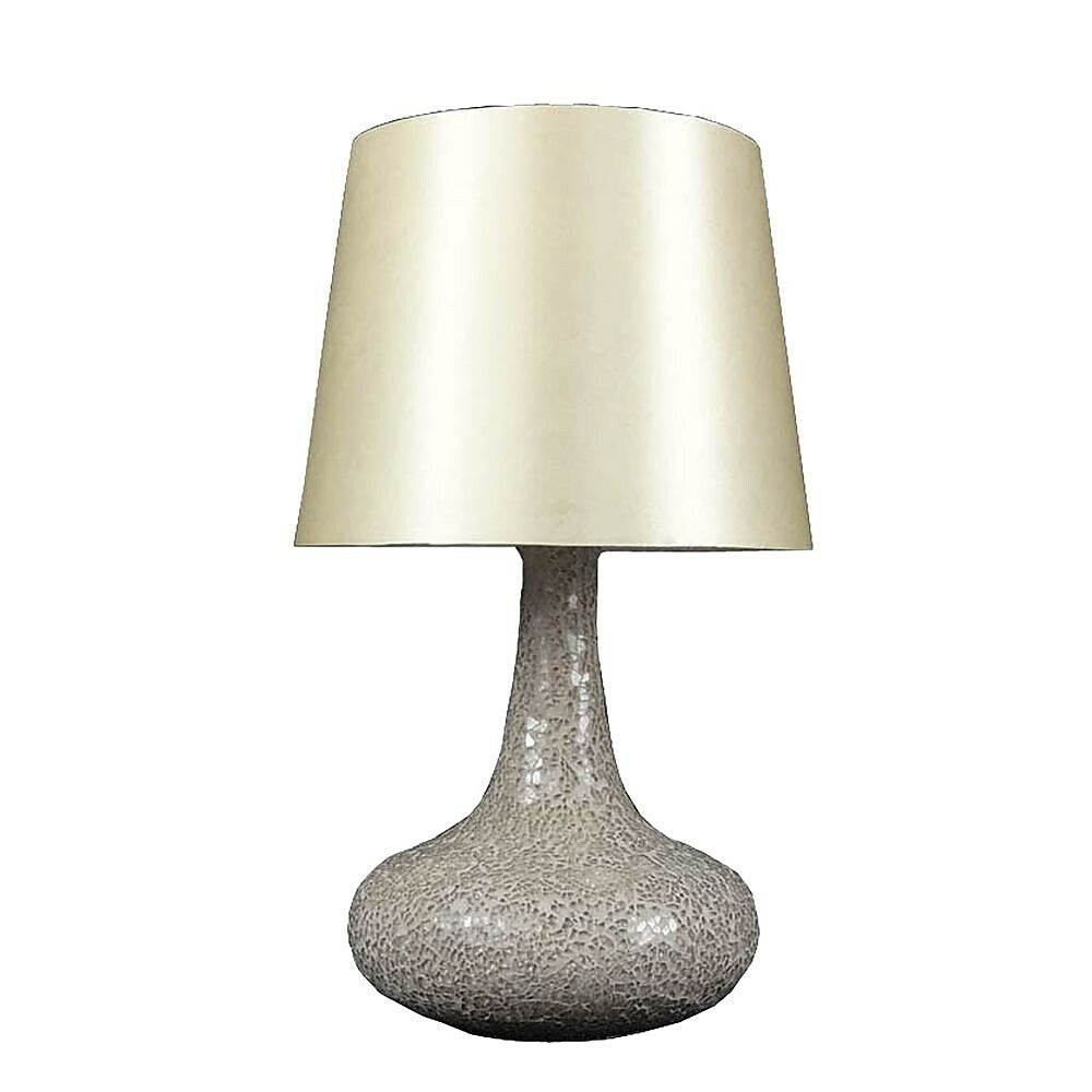 Image of All the Rages Simple Designs LT3039-CHA Mosaic Genie Table Lamp, Champagne