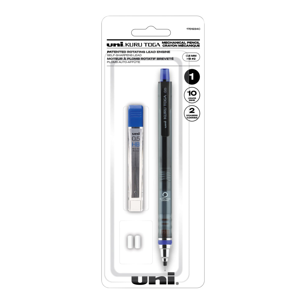 Image of uni-ball Kuru Toga Mechanical Pencil Starter Kit - (0.5mm) HB#2 - 1 Pack