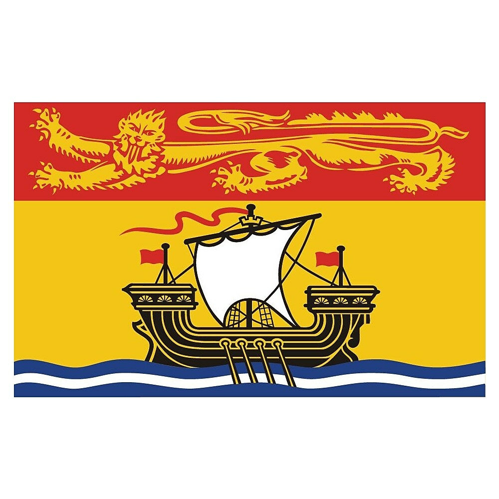 Image of Provincial Flag, New Brunswick, 4" x 6", 12 Pack