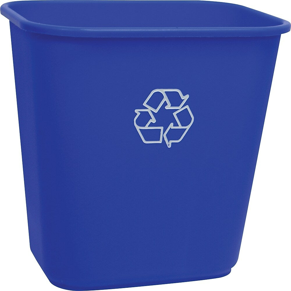 Image of Staples Blue Recycling Wastebasket - 7 Gallon