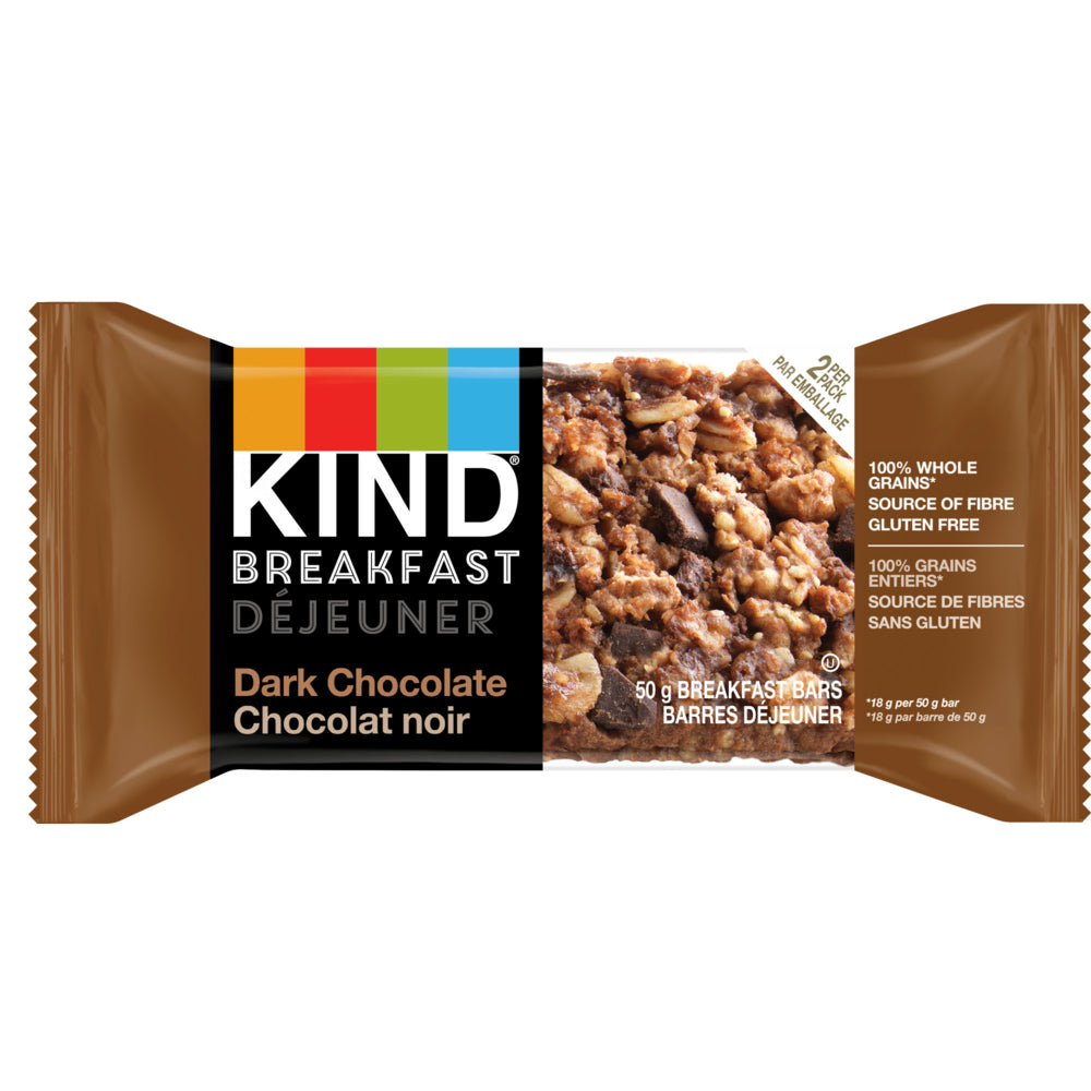 Image of KIND Breakfast Bar - Dark Chocolate Cocoa - 50g - 4 Pack