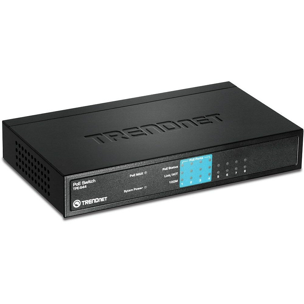 Image of TRENDnet 8-Port 10/100Mbps PoE Switch