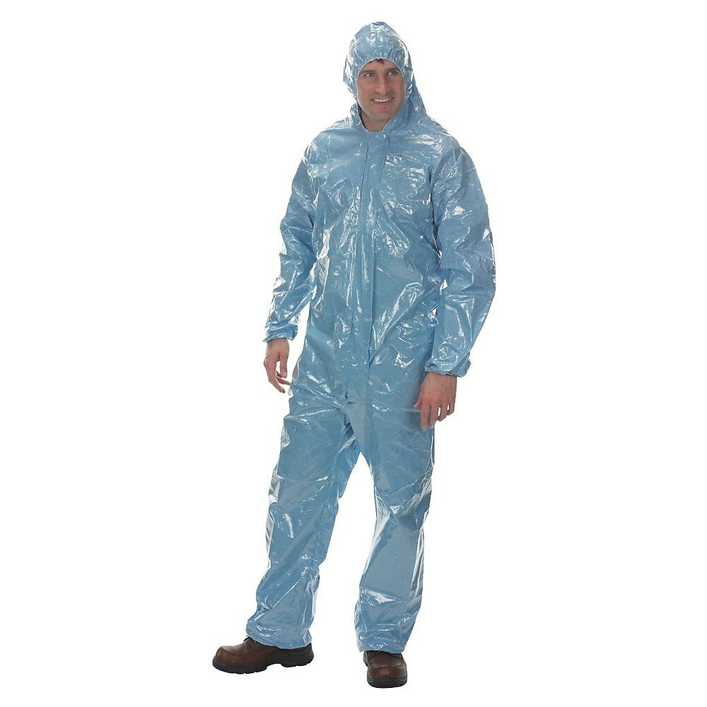 Image of Lakeland Coverall, Hood Pyrolon Cr/Fr 3XL .5Mil Wrist/Ankle, 3 Pack (37428-3XL)